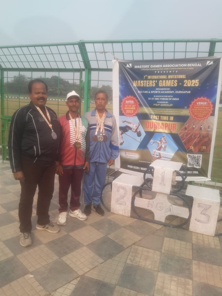 আন্তর্জাতিক মঞ্চে বাংলার মুখ উজ্জ্বল করলো হলদিবাড়ির তিন প্রবীণ ক্রীড়াবিদ